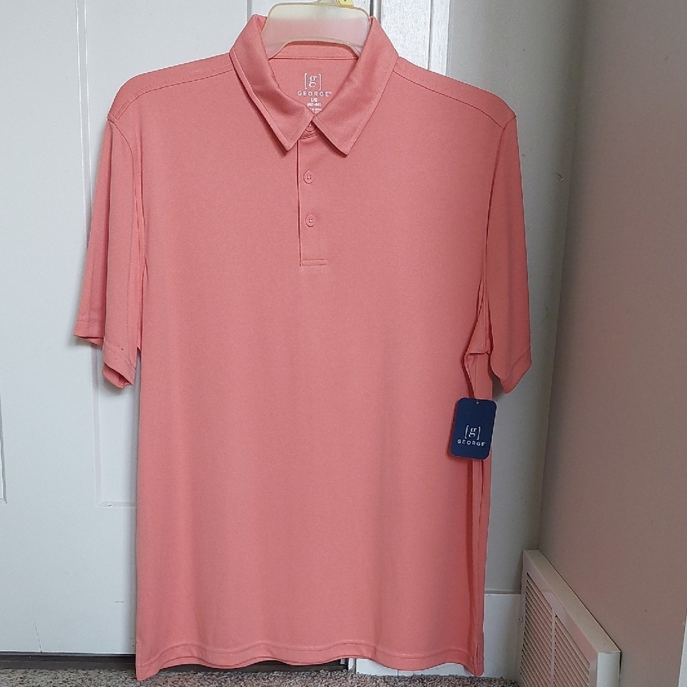 Men's Peach Polo Shirt